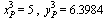 `*`(`^`(x[P], 3)) = 5, `*`(`^`(y[P], 3)) = 6.3984