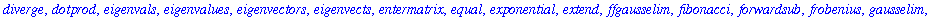 [BlockDiagonal, GramSchmidt, JordanBlock, LUdecomp,...